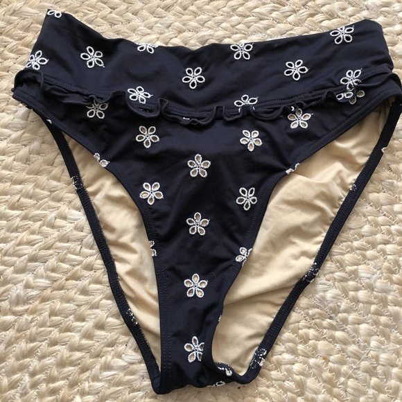 Peony swimwear high waisted bikini bottom - Picture 4 of 5